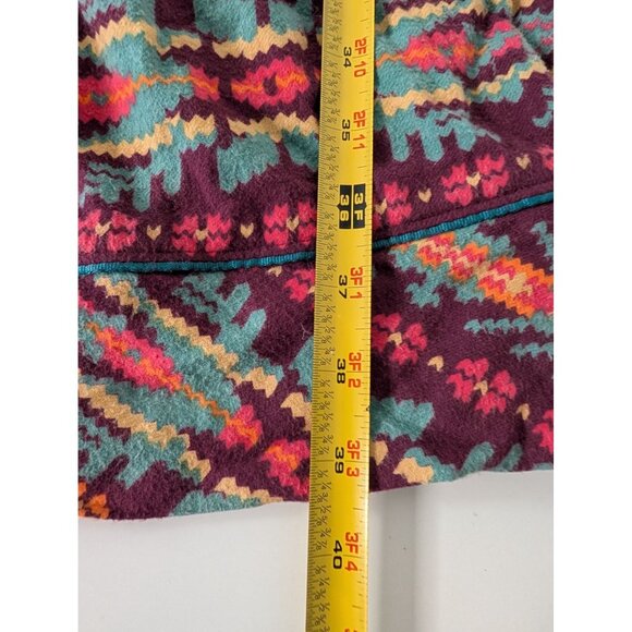 Woolrich Southwestern Flannel Pajama Pants Womens Size Medium Red Geometric - Picture 12 of 12